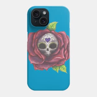 flower skull Phone Case