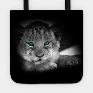 Baby Tiger with Blue Eyes Tote