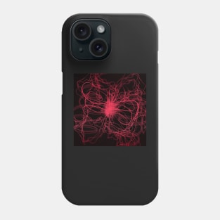 Red Light Abstract Pattern Print Phone Case