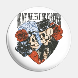 Valentine`s day skeletons Pin