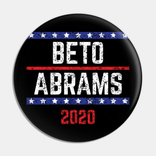 Beto O'Rourke and Stacey Abrams on the one ticket? Dare to dream. Presidential race 2020 Distressed text Pin