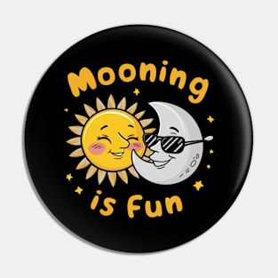 Solar Eclipse Funny Mooning The Sun Is Fun Pin