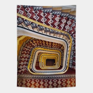 luxurious hypnotic staircase Tapestry