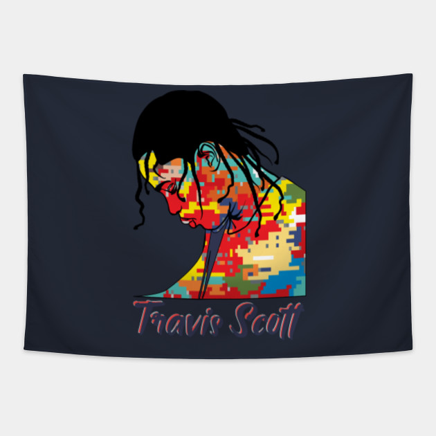 Travis Scott Body Painting Travis Scott Astroworld Tapestry