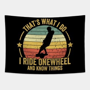 onewheel funny Saying Tapestry