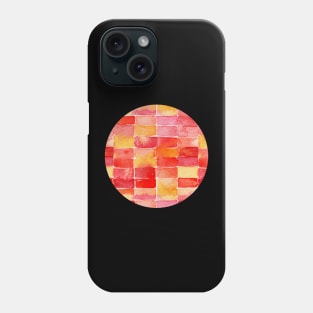 August Red Abstract Watercolor Phone Case