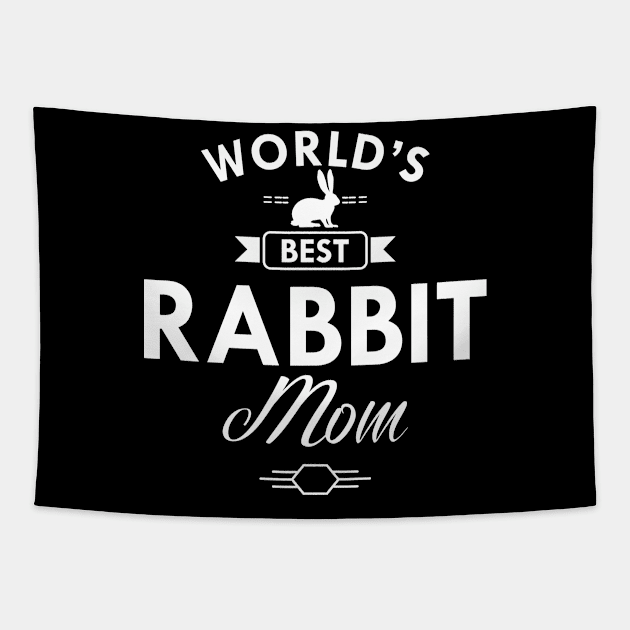 Rabbit Mom - World's best rabbit mom Tapestry by KC Happy Shop