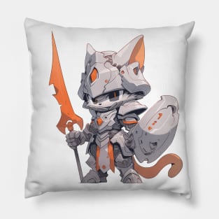 Spear Knight Cat Hero Pillow