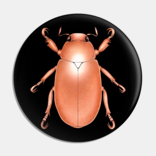 Copper Beetle Pin