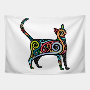 Cat Silhouette Tapestry