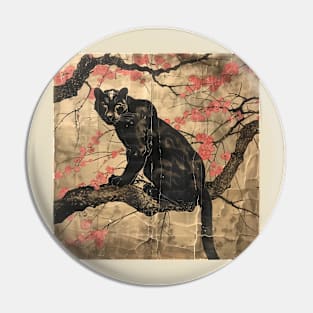 BLACK PANTHER WOODBLOCK PRINT. Pin