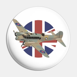 Avro Anson British WW2 Airplane Pin