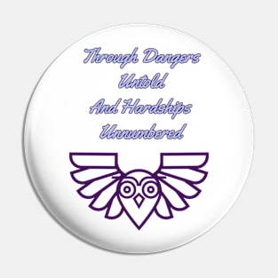 Labyrinth Poem Purple Pin