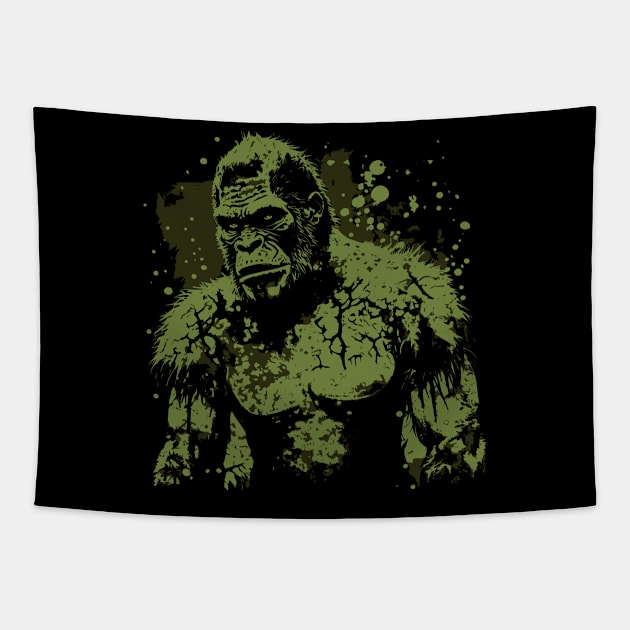 Zombie monkey Tapestry by DragonDream