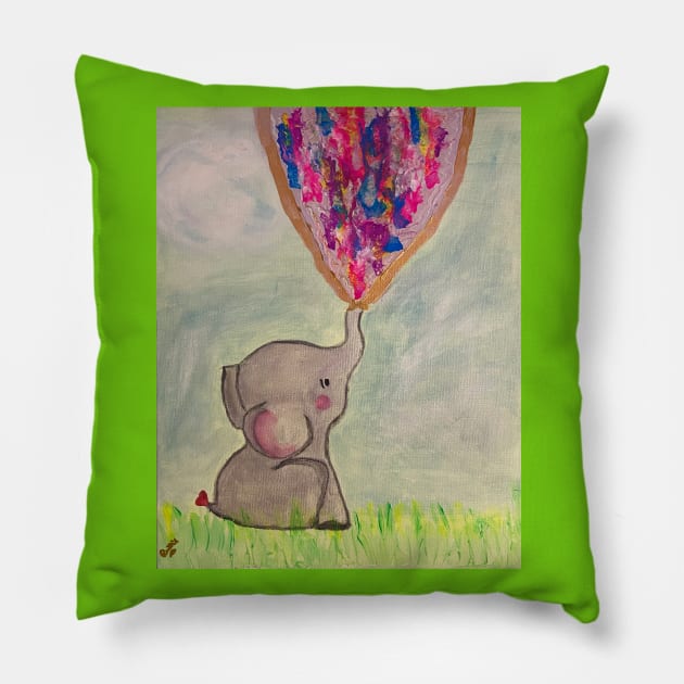 Celebration of Love Pillow by Shaky Ruthie's Art from the Heart