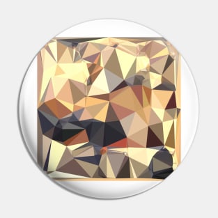 Bisque Gray Abstract Low Polygon Background Pin