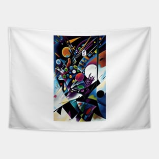 Circle and Line Composition Tapestry