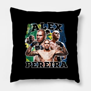 Alex Pereira  / vintage grunge Pillow