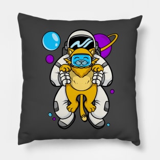 astronout cat Pillow