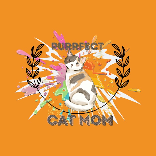 Purrfect & Cute Cat Mom by NICHE&NICHE