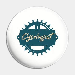 Cycologist cool design Pin