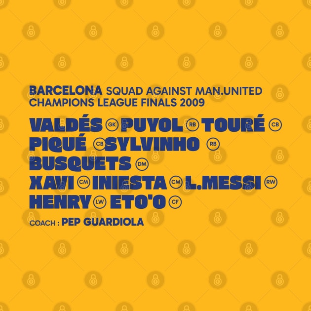 Barcelona Squad Final Champions 2009 by kindacoolbutnotreally