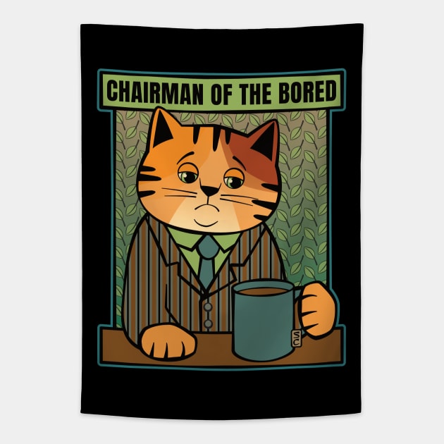 Chairman of the Bored Cat Tapestry by Sue Cervenka