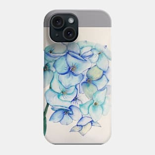 Hydrangea in blue Phone Case