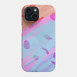 Pink purple watercolor abstract art Phone Case