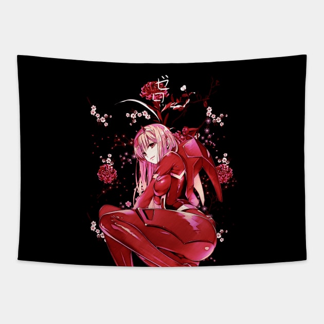 Red Higanbana Garden Tapestry by stingi