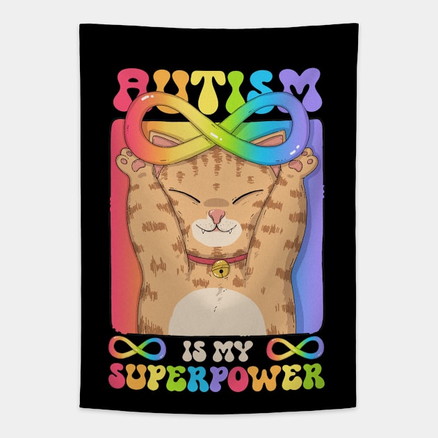 Autism Is My Superpower Tapestry by Japanese Neko