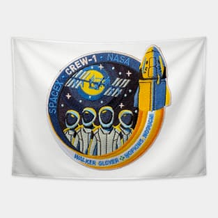 SpaceX Crew 1 Patch Tapestry