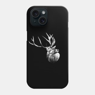 Red deer portrait Phone Case