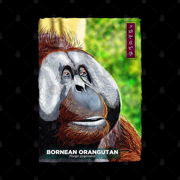 Bornean Orangutan - Black by Thor Reyes