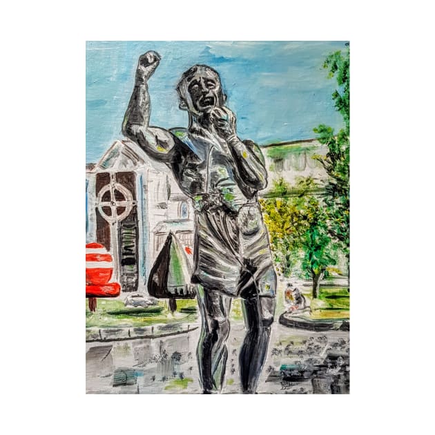 Rinty Monaghan statue by Joni57