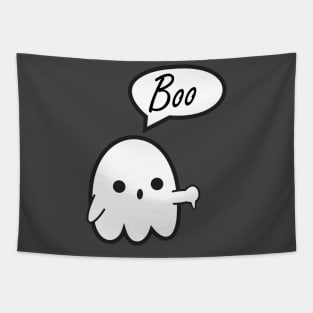 Thumbs down cute ghost boo Tapestry