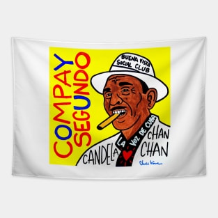 Compay Segundo pop folk art Tapestry