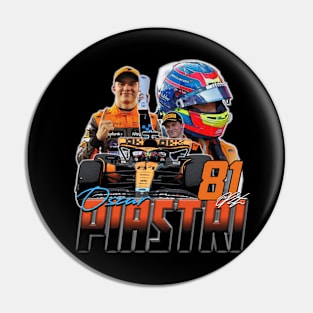 Oscar Piastri Retro Pin