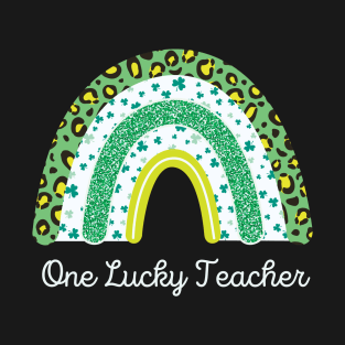 One Lucky Shamrock Teacher St Patrick’s Day Appreciation T-Shirt