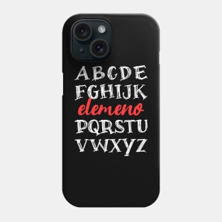 Elemeno Funny Teacher’s Alphabet Phone Case