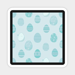 Blue Easter Eggs Magnet