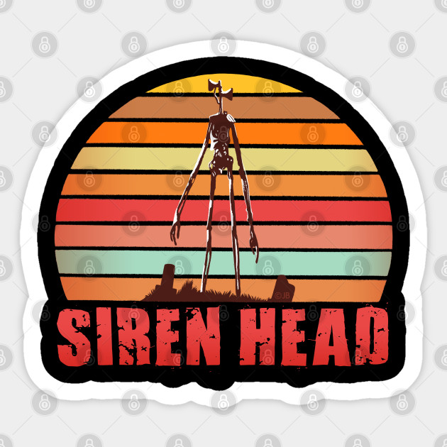 Siren Head Sunset Siren Head Sticker Teepublic Au - siren head shirt roblox id