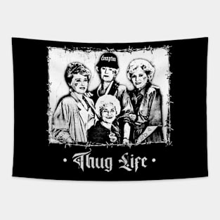 Thug Life Golden // Vintage Style Design Tapestry