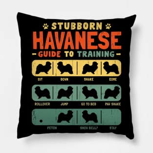 Havanese Stubborn Vintage Tricks Pillow