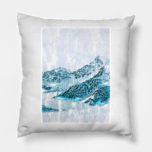 Austria Alps Abstract. For Mountain Lovers. Pillow