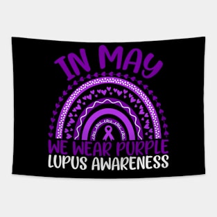 Lupus Awareness In May We Wear Purple Lupus Rainbow Tapestry