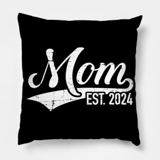 Mom est. 2024  pregnancy announcement Pillow