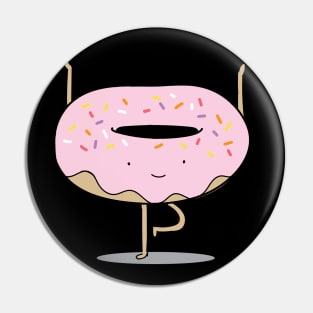 Yoga Doughnut Pin