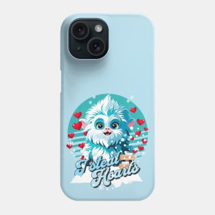 Cute Yeti With Hearts Valentines Day I Steal Hearts Phone Case