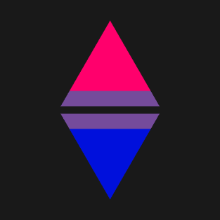 #nerfingwithpride Auxiliary Logo - Bisexual Pride Flag T-Shirt